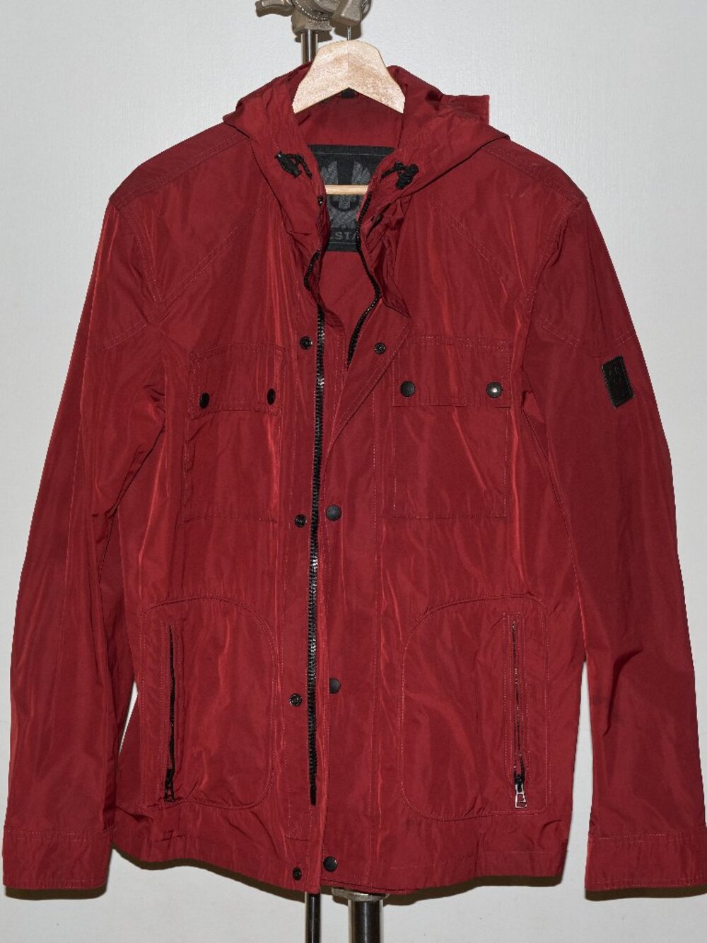Belstaff Ravenswood lightweight utility jacket in Cardinal Red XL